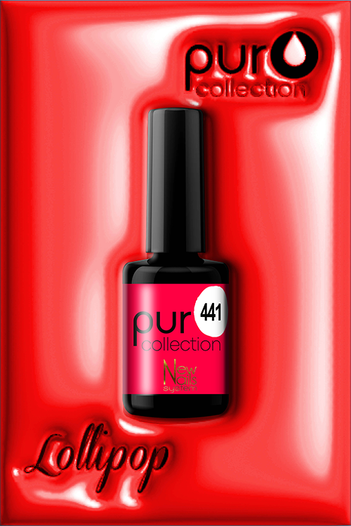 Smalto per unghie gel color semipermanente Puro collection  Lollipop 441