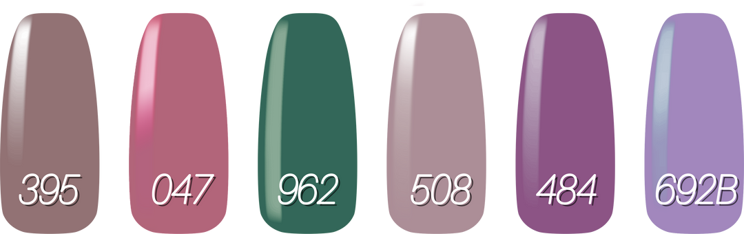 Smalto gel per unghie color semipermanente JAPANDI STYLE set 6 colori polish gel