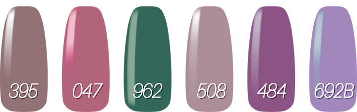 Smalto gel per unghie color semipermanente JAPANDI STYLE set 6 colori polish gel