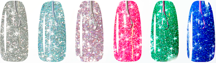 Smalto gel per unghie color semipermanente Principesse set 6 colori polish gel (copia)