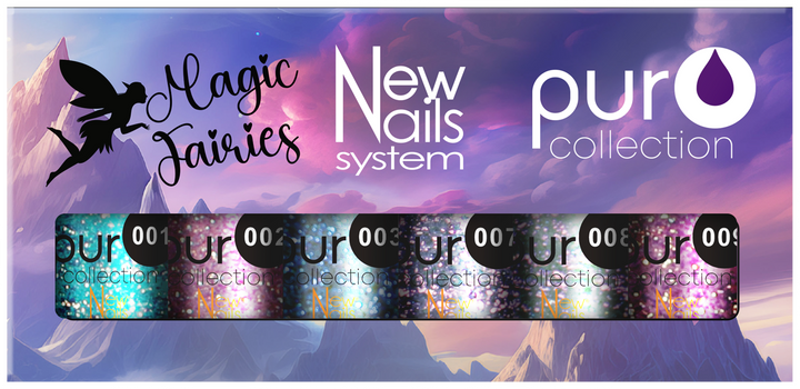Smalto gel per unghie color semipermanente MAGIC FAIRIES set 6 colori polish gel