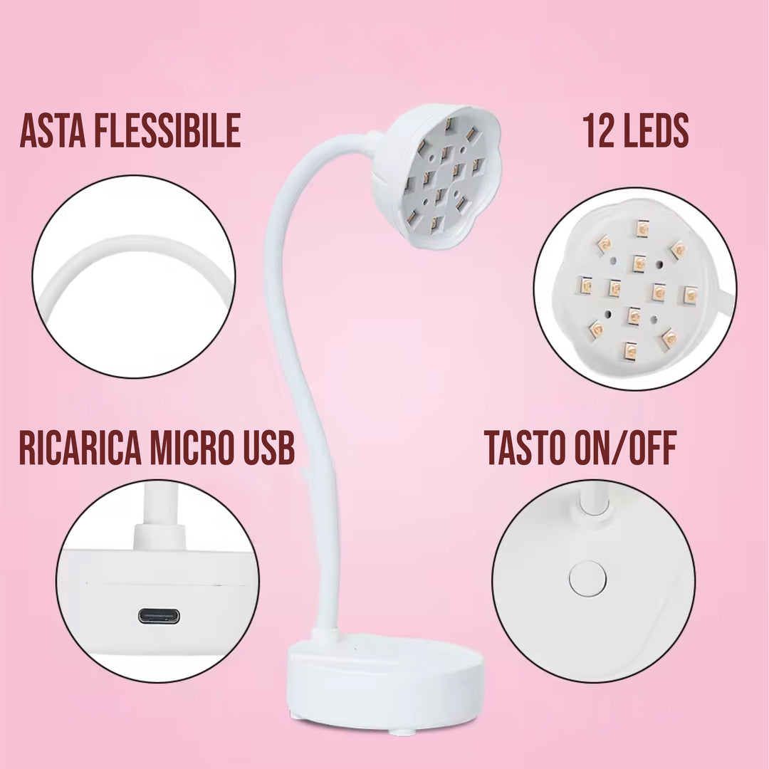 Lampada led UV R da tavolo per gel unghie