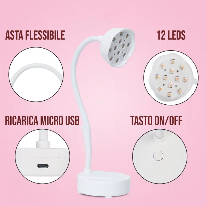 Lampada led UV R da tavolo per gel unghie
