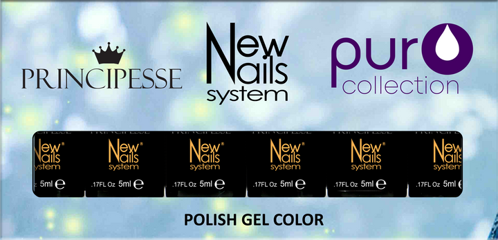 Smalto gel per unghie color semipermanente Principesse set 6 colori polish gel (copia)