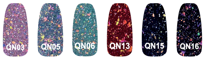 Smalto gel per unghie color semipermanente QUEENS set 6 colori polish gel