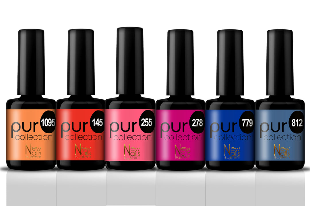 Smalto gel per unghie color semipermanente TROPICAL SUNSET set 6 colori smalto gel per unghie