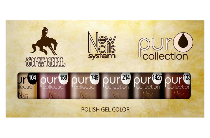 COWGIRL COLLECTION set 6 gel polish colors