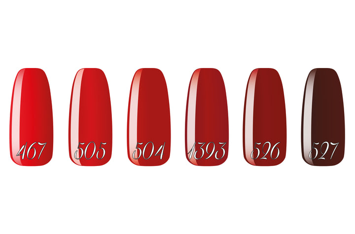 Smalto gel per unghie color semipermanente ROUGE FASHION COLLECTION set 6 colori polish gel