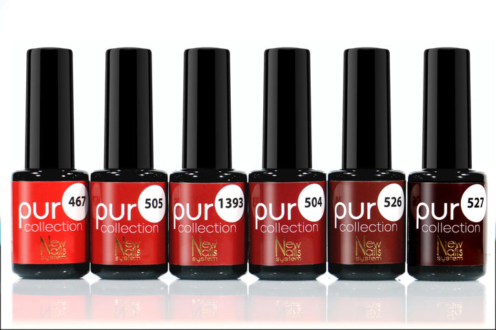Smalto gel per unghie color semipermanente ROUGE FASHION COLLECTION set 6 colori polish gel
